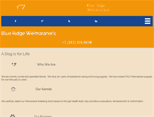 Tablet Screenshot of blueridgeweimaraners.com